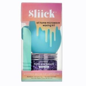 Sliick Acai Berry Microwave Wax Beads Kit For At Home Face and Body Hair Removal